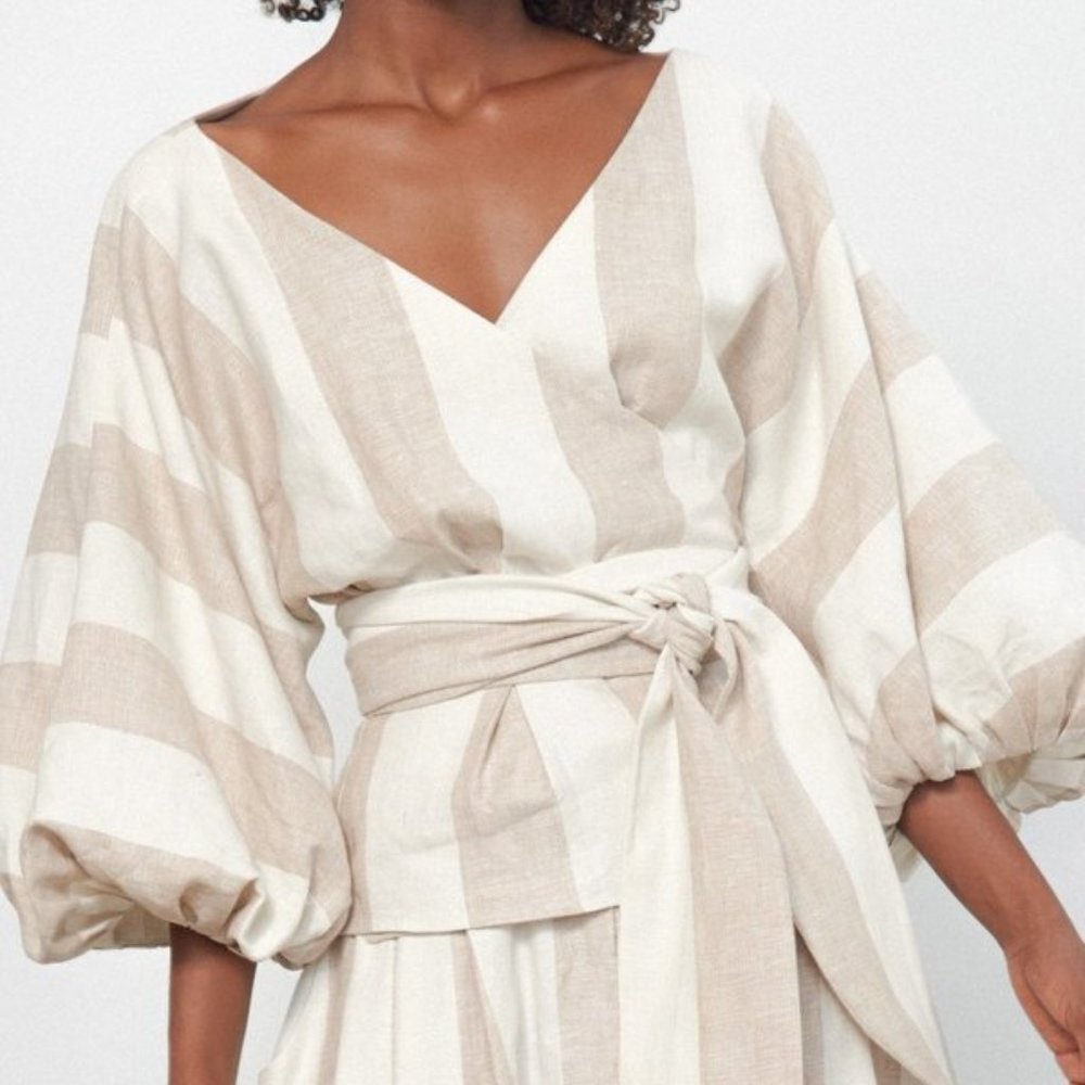NWT Mara Hoffman Libby Wrap Top